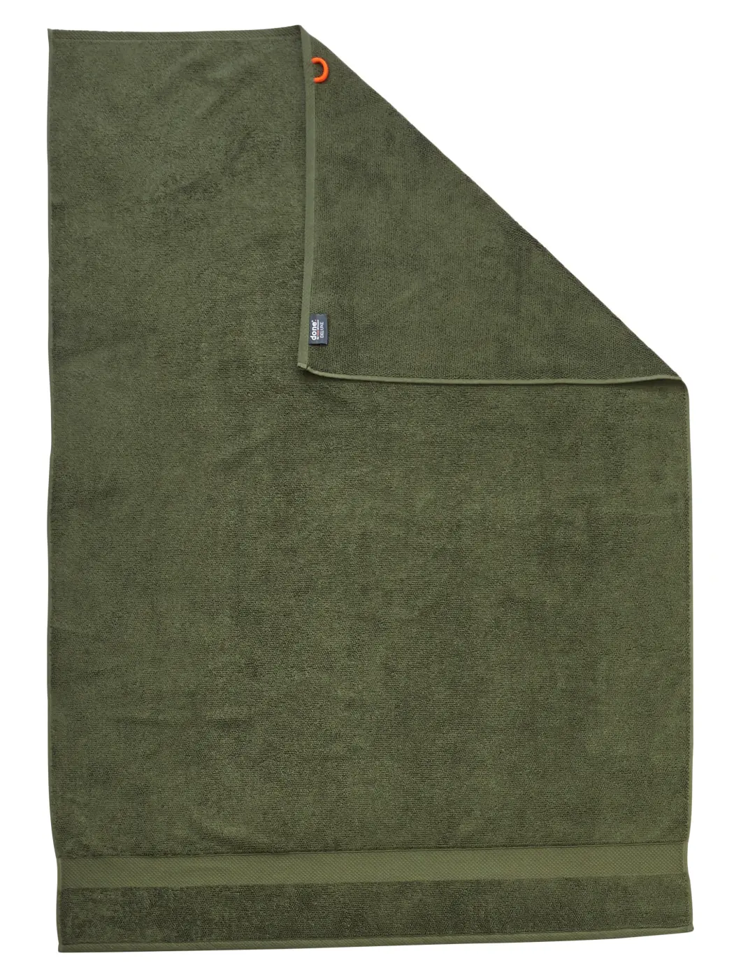 DONE. Deluxe XL Duschtuch khaki 100 x 150 cm
