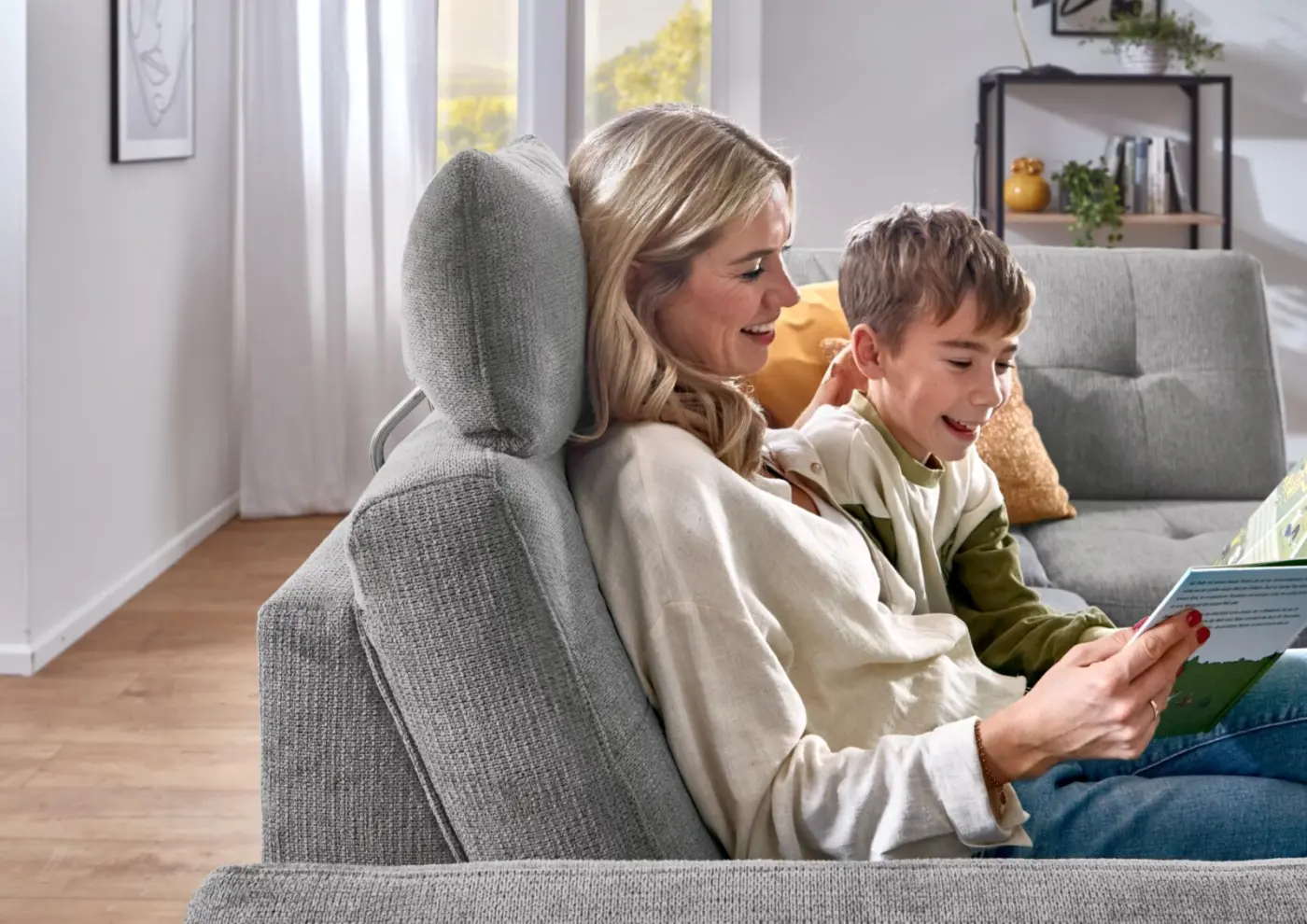 Sit & More  Armlehnoptik Varese VME ORLEAN / Orlean grau 8202