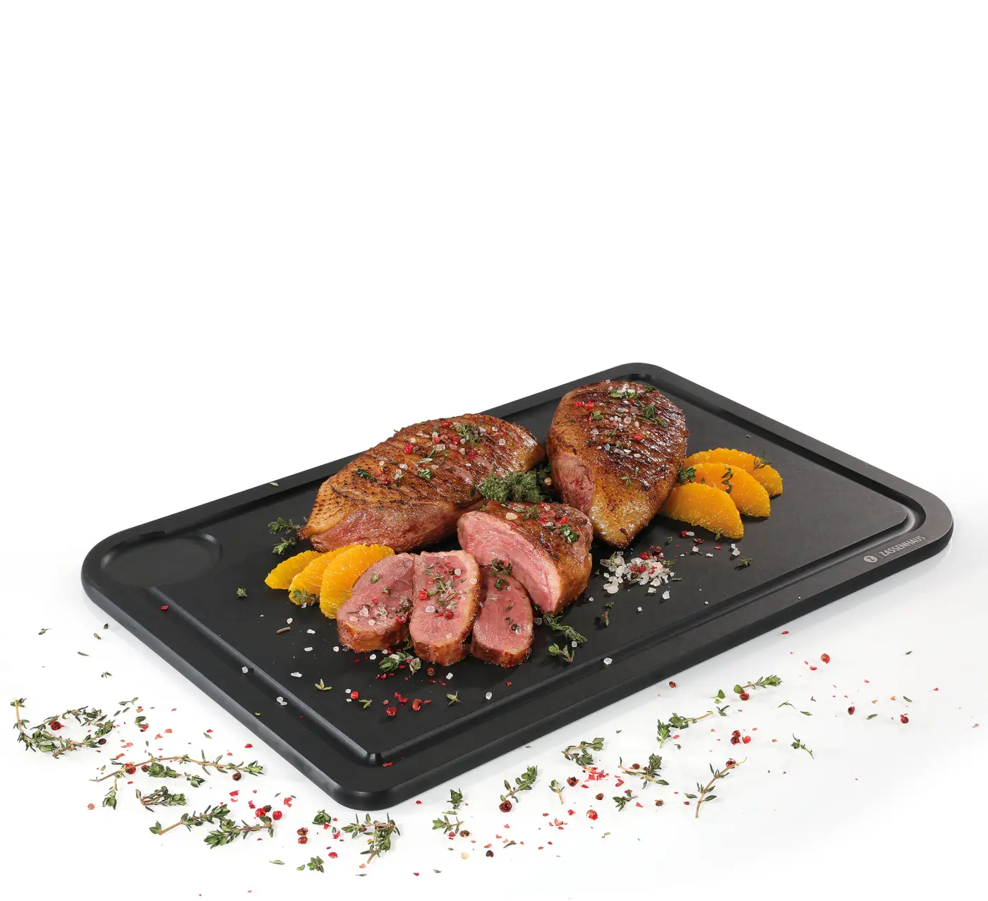 Zassenhaus Tranchierbrett COMFORT PLUS 42 x 27 5 x 0 9 cm