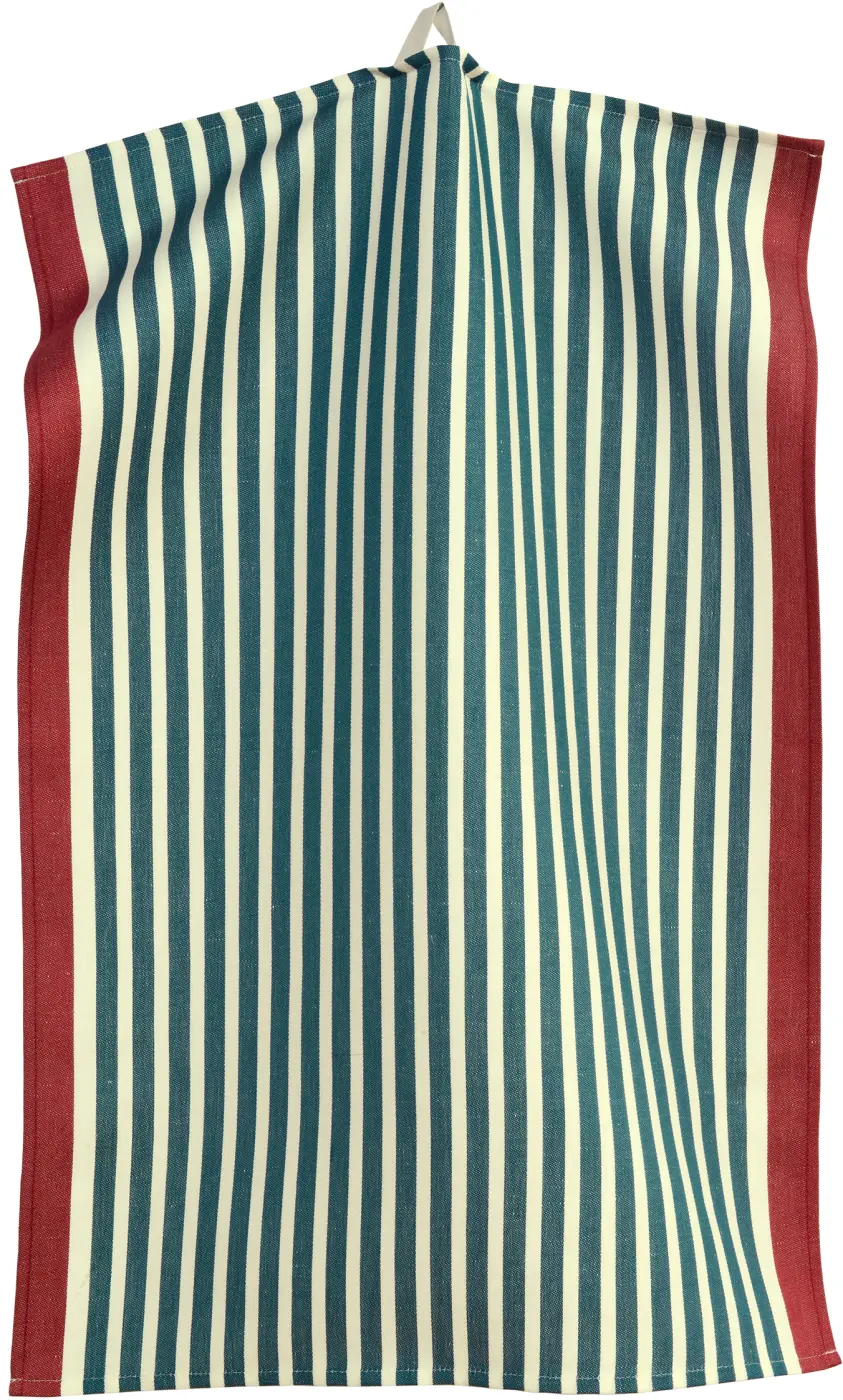Sander Geschirrhandtuch petrol/berry 50 x 70 cm