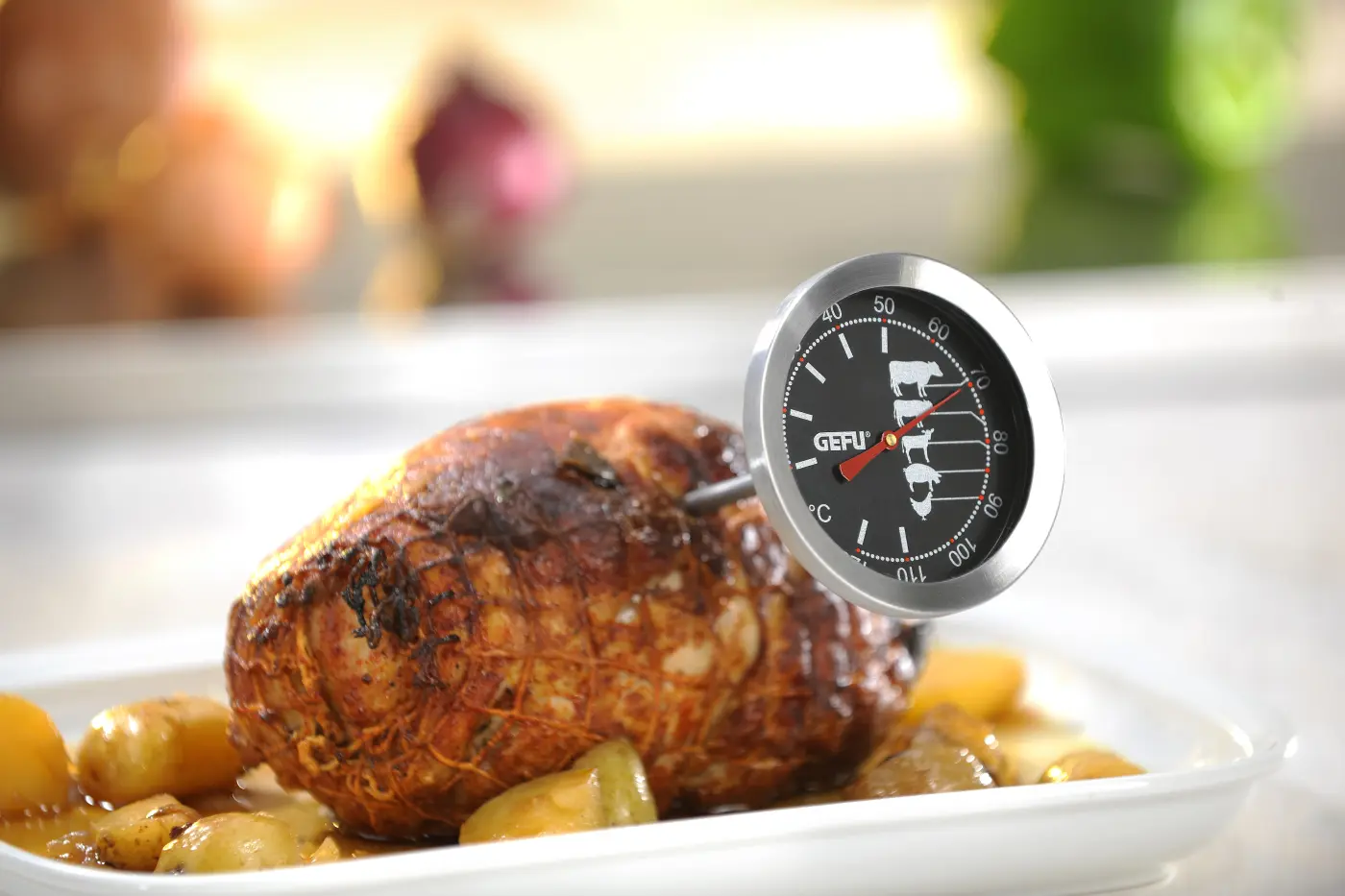 Gefu Bratenthermometer MESSIMO Schwarz, silber
