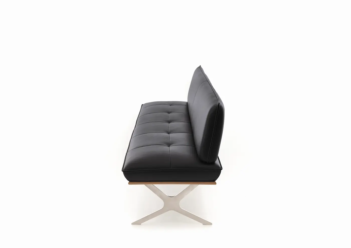 Koinor Einzelbank DINING Leder  schwarz ca. 214 cm breit