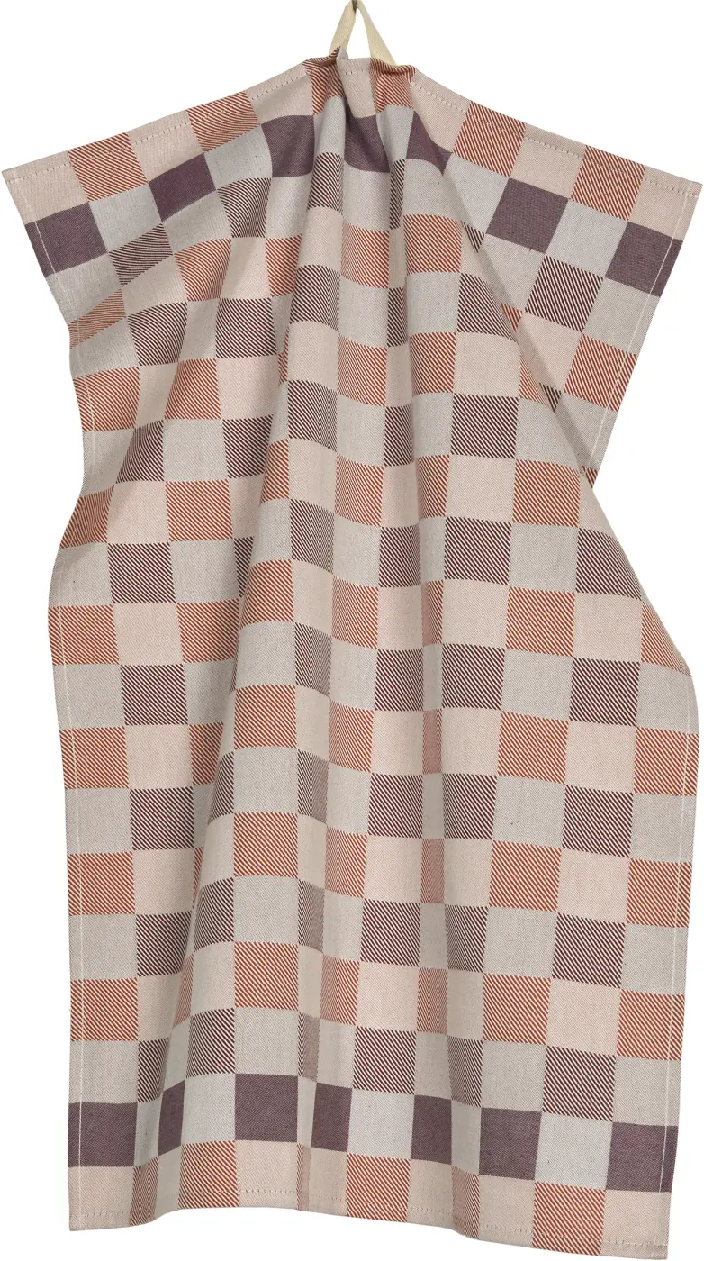 Sander Geschirrtuch Check burnt sienna 50 x 70 cm