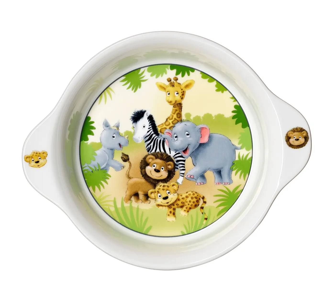 Ritzenhoff & Breker Kinderschale mit Griff Afrikatiere bunt 21,5 cm