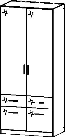 Rauch Drehtürenschrank Celle Hochglanz weiß/alpinweiß B/H/T: 91 x 210 x 54cm Rauch Drehtürenschrank Celle Hochglanz weiß/alpinweiß B/H/T: 91 x 210 x 54cm