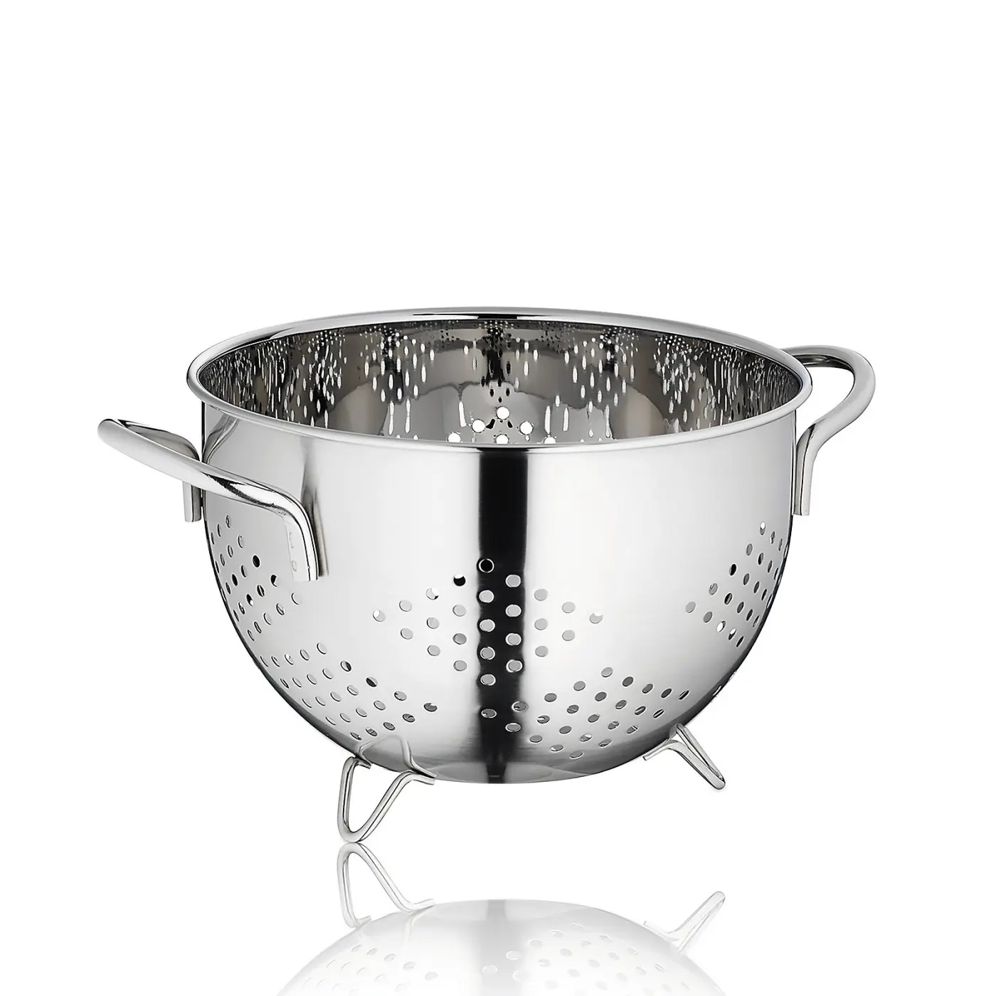 Kela Küchensieb Athos Edelstahl 18/10 silber glänzend 27,514,5cm 20cmØ