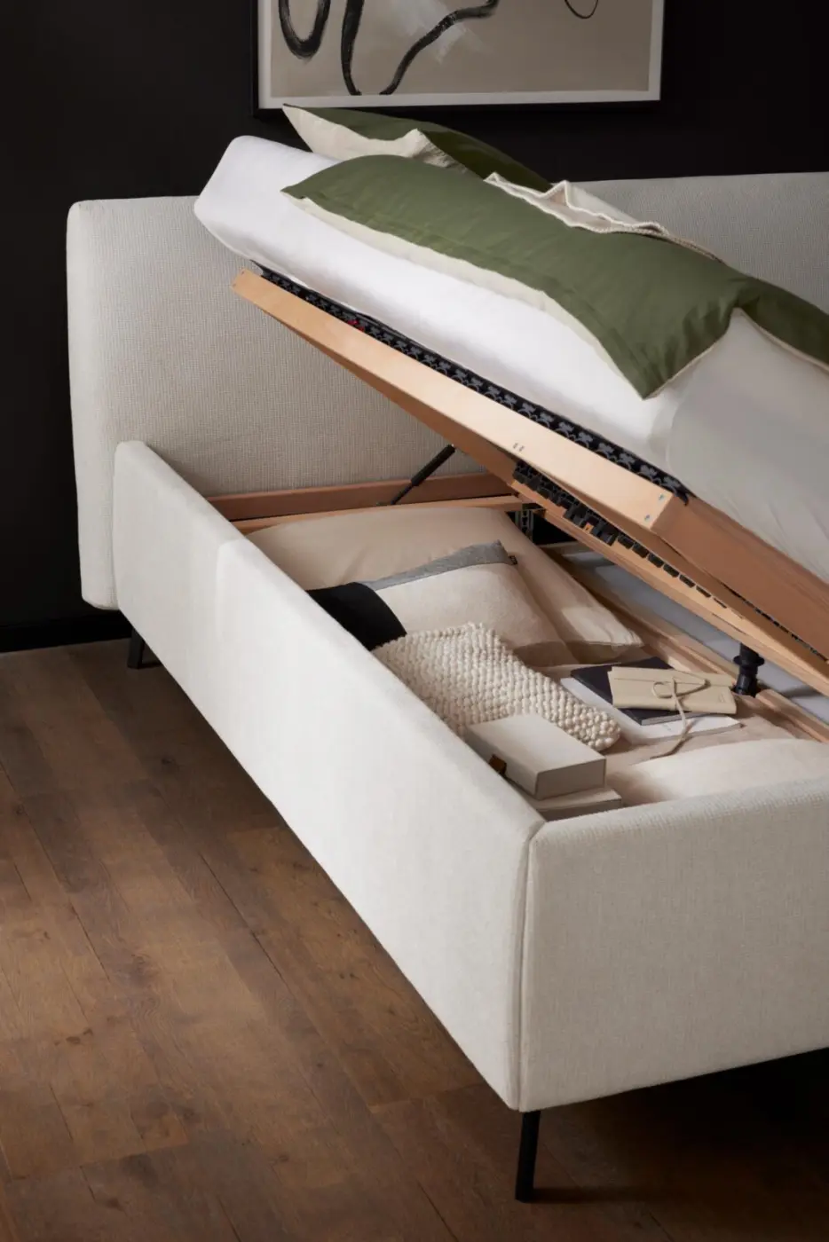 Interliving Polsterbett  IL 1422 weiß LF 180 x 200 cm