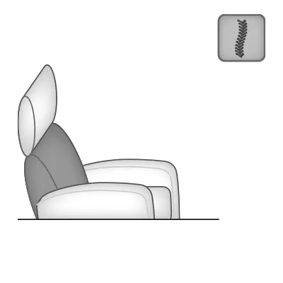 Hukla  Relaxsessel Serie  CM-HU1157 Leder elfenbein  Körperdruck/Gasdruckfeder