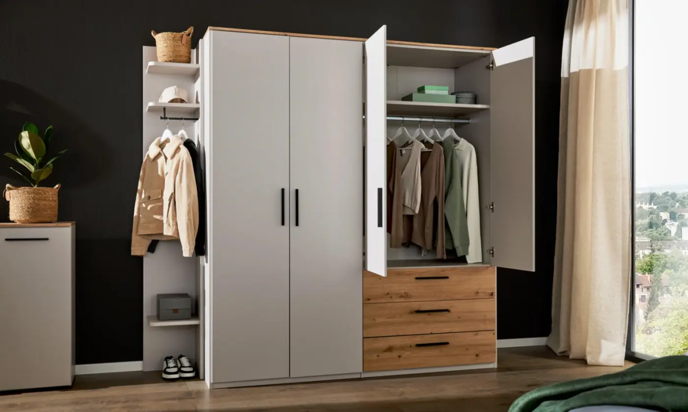 Interliving  Garderobe SerieInterliving-1702 Artisan Eiche / Sandgrau