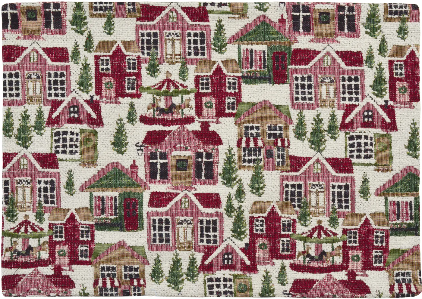 Sander Tischset Villa red/green 35 x 50 cm