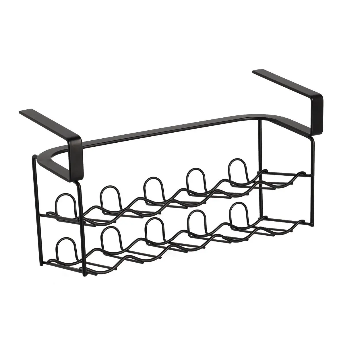 Zeller Gewürzgläser-Regal Metall schwarz