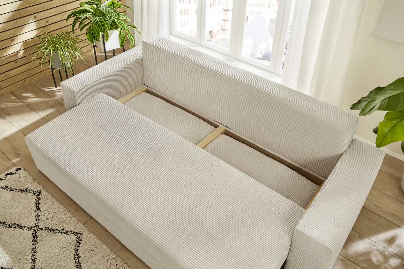 sun garden  Bigschlafsofa SO210 Trier Natur LF ca. 147 x 197 cm