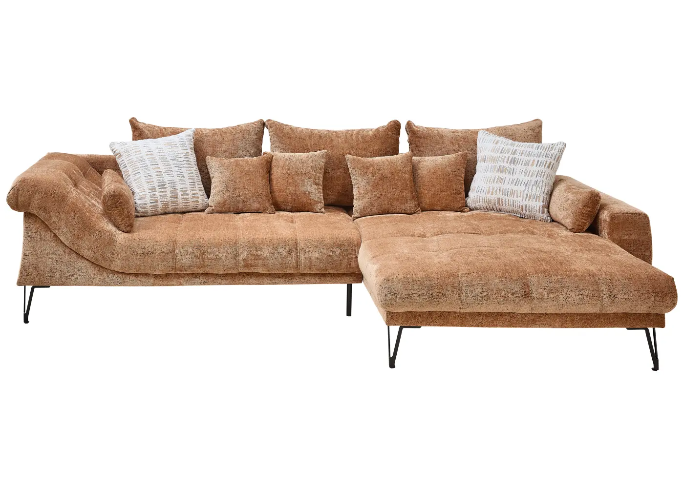 Benformato Wohnlandschaft Gardo orange ca.192 x 310 cm