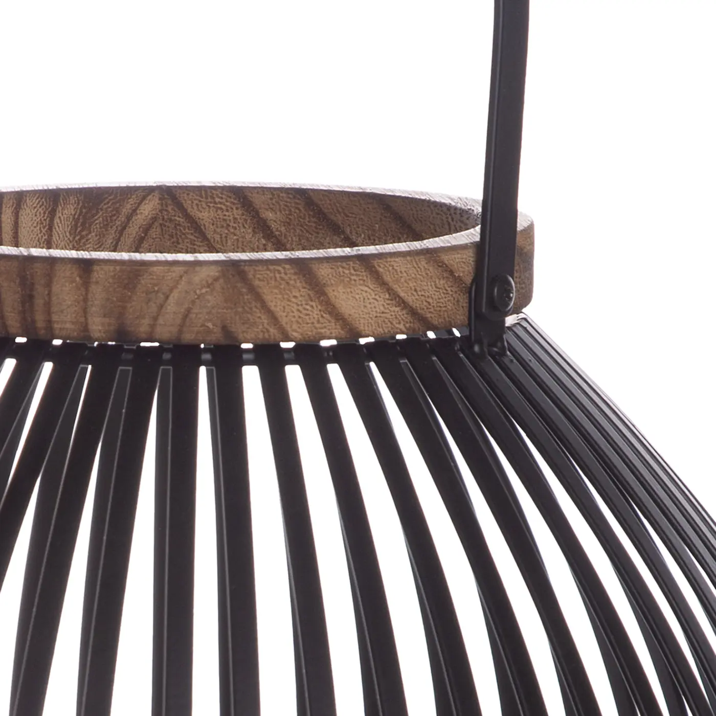 Gilde Windlicht Bastia schwarz H 26 x Ø 28 cm