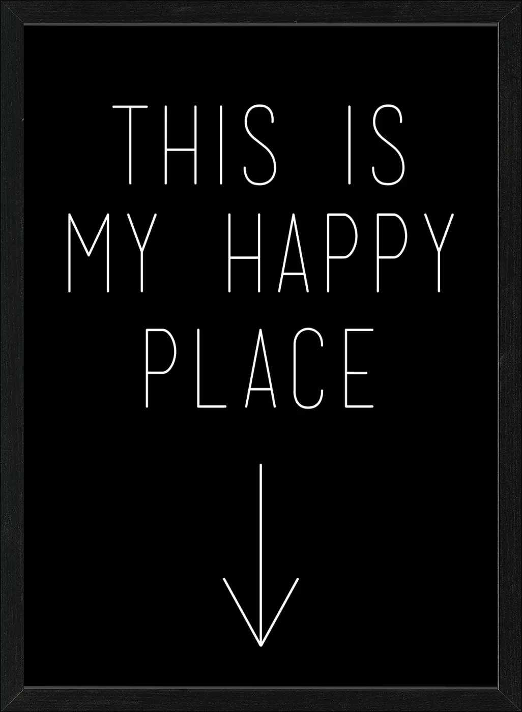 ProArt  Scandic-Living This Happy Place schwarz-weiß