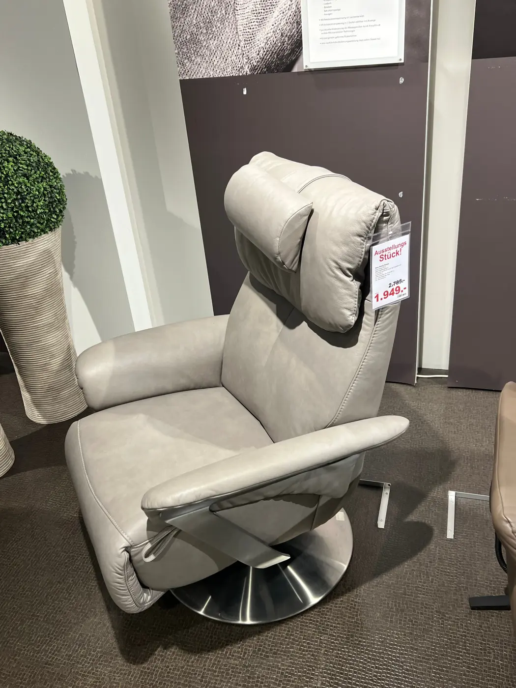 Himolla  Easy Swing Serie 7424 2 motorisch Leder  Stahl