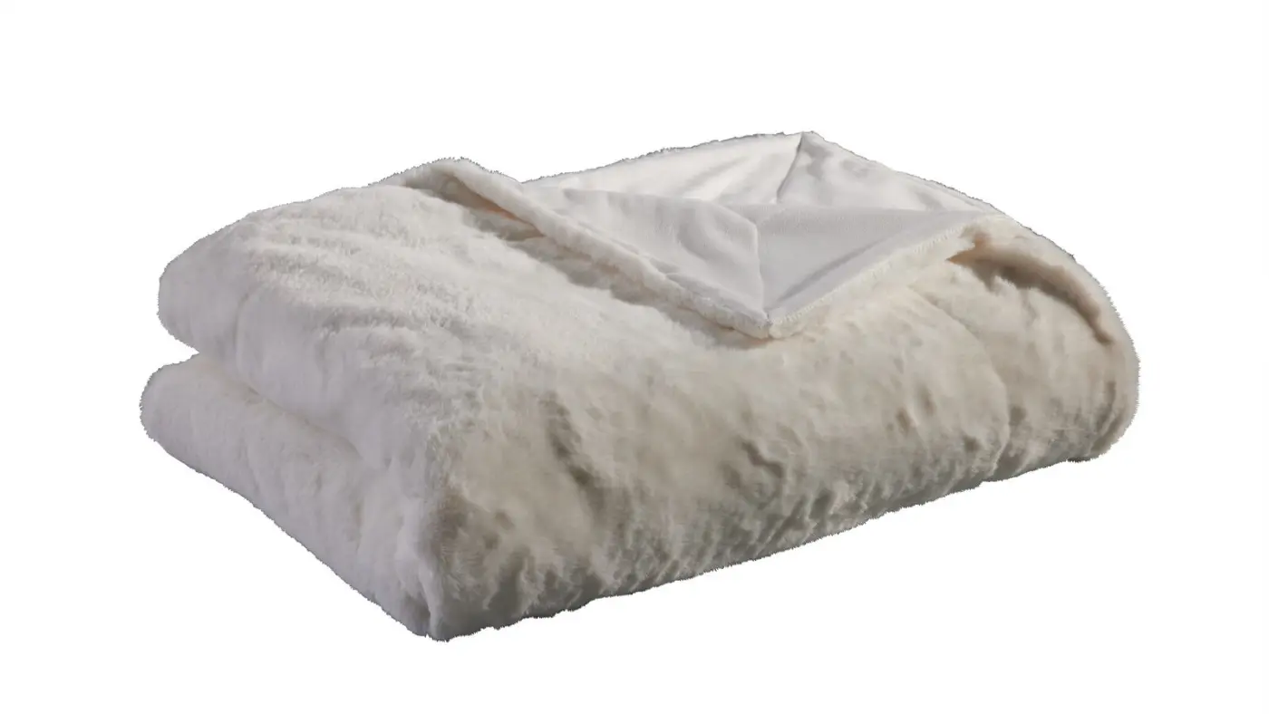 Cosima  Wohndecke Sable Rabbit Fake creme ca. 150 x 200 cm
