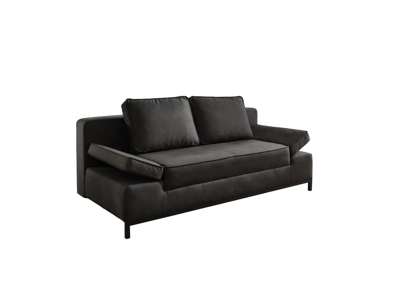 sun garden  Verwandlungssofa  SO150 Jarny schwarz ca. 202 cm breit 