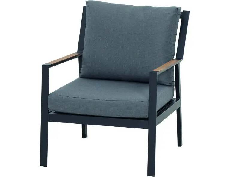 Siena Garden  Londra Lounge Sessel jeans grau/anthrazit matt 