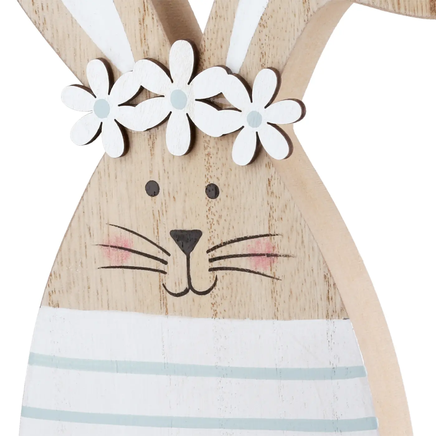 Gilde Standrelief Hase naturfarben 20,5 cm MDF