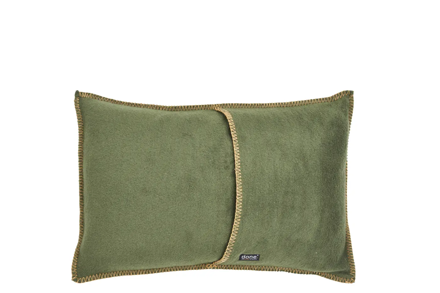 DONE. COZY Kissenhülle khaki 45 x 45 cm