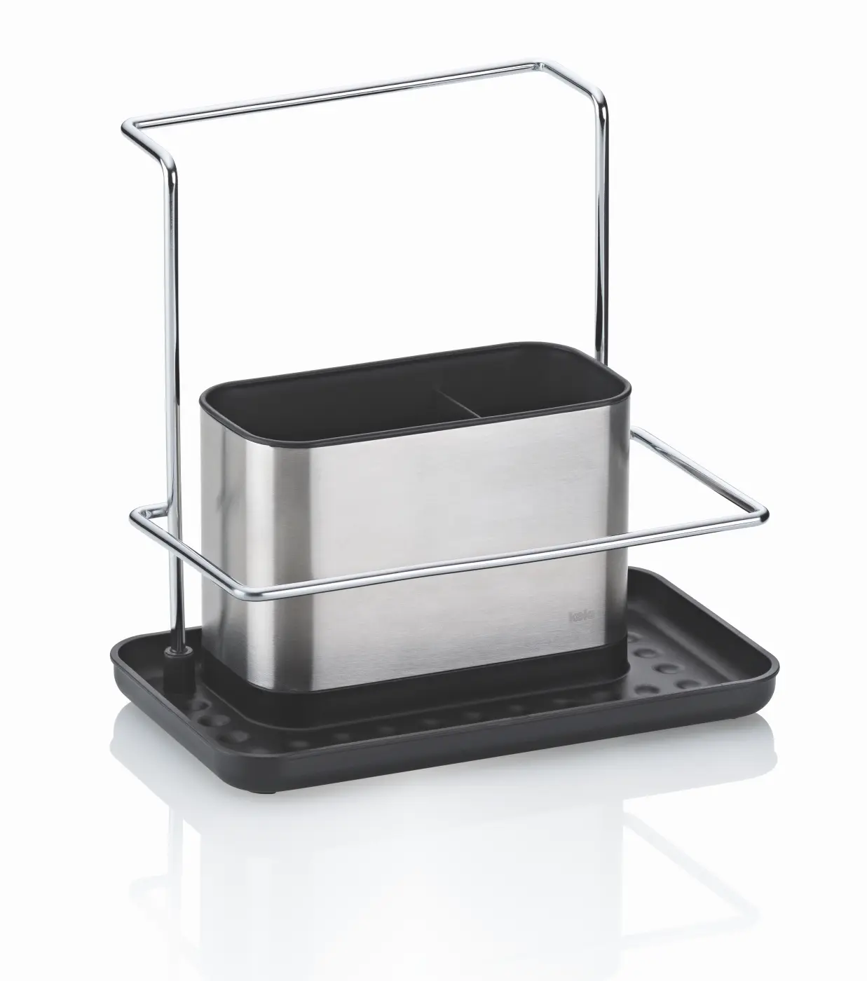 Kela Spuelstation Palita Edelstahl silber matt 20x11,5x19 cm