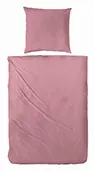 Hahn Satin - Bettwäsche 135 x 200/80 x 80 cm  rot