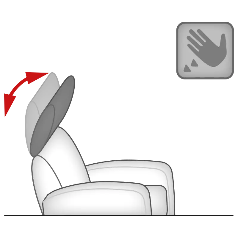 Hukla  Relaxsessel Serie CM-HU1202 Leder anthrazit 2 motorisch