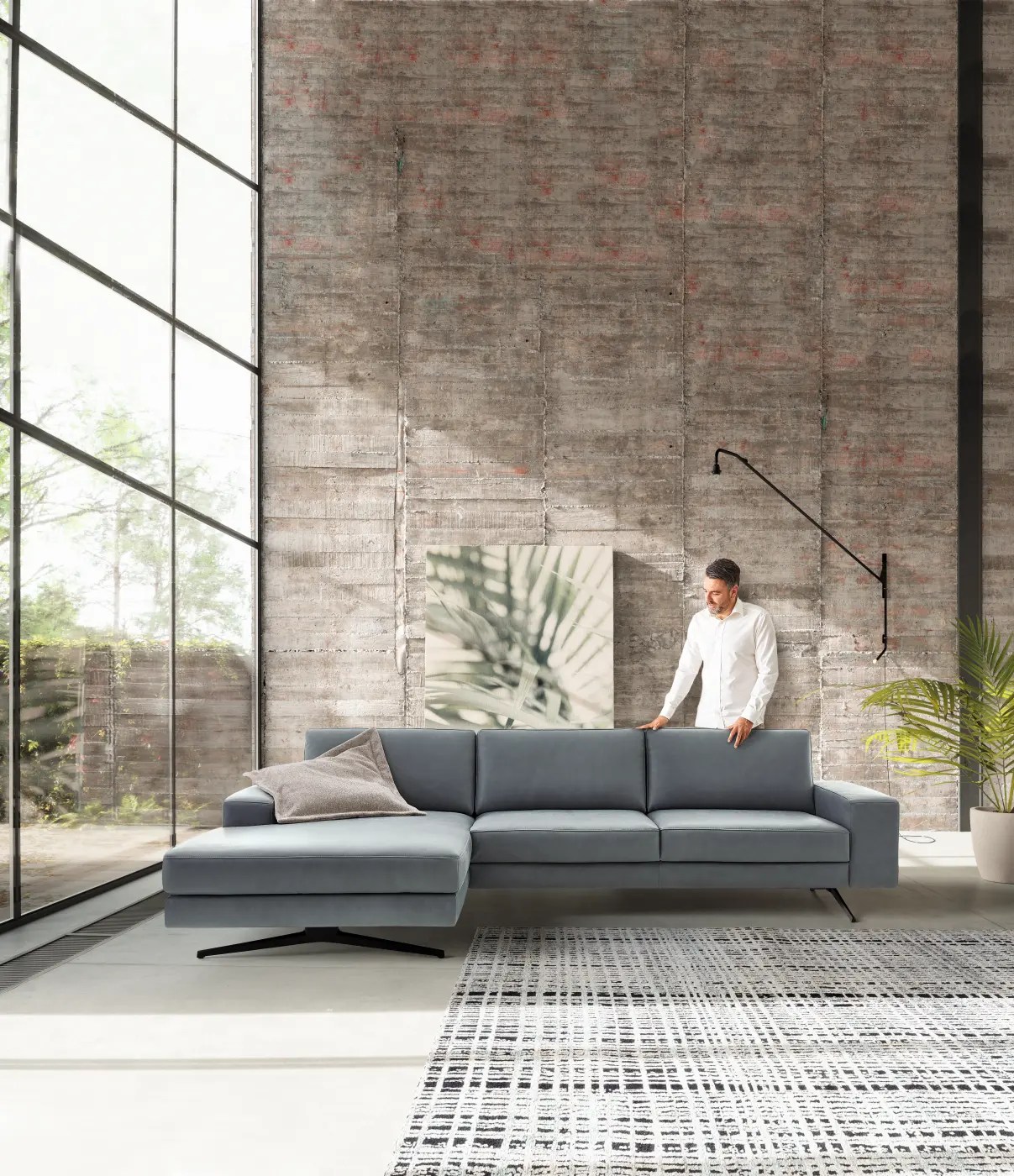 Koinor  Wohnlandschaft Upgrade Leder  colorado ca. 167  x 322 cm