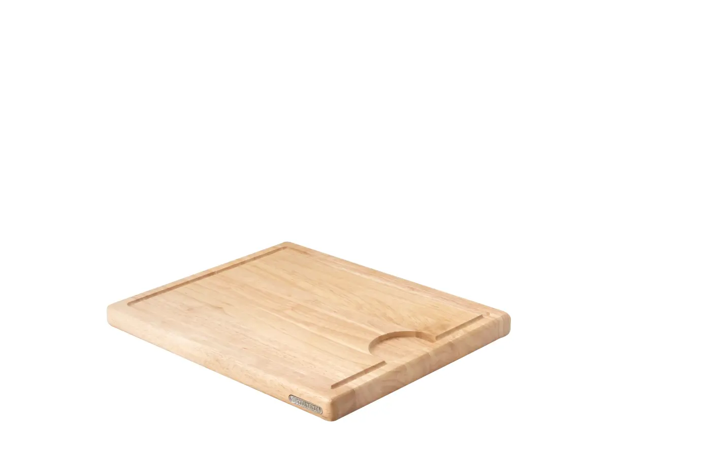 Continenta Tranchierbrett 29 x 2,4x37 cm Gummibaumholz Holzfarben