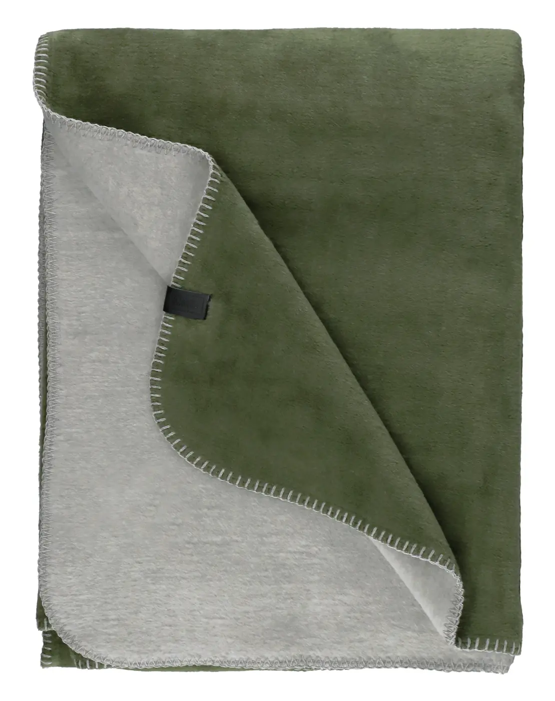 Schöner Wohner Fleece Wohndecke Favorit Doubleface oliv 150 x 200 cm