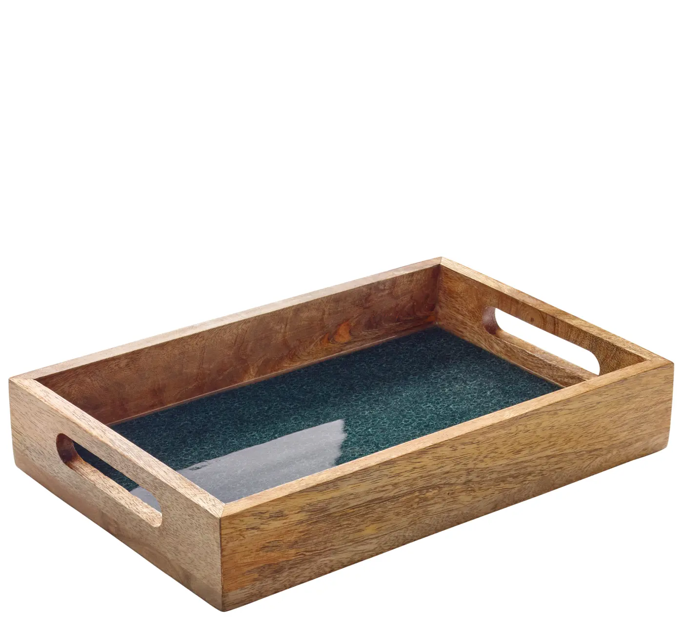 Zassenhaus Tablett MINERAL COAL  Mango  30 5 x 20 x 5 5 cm