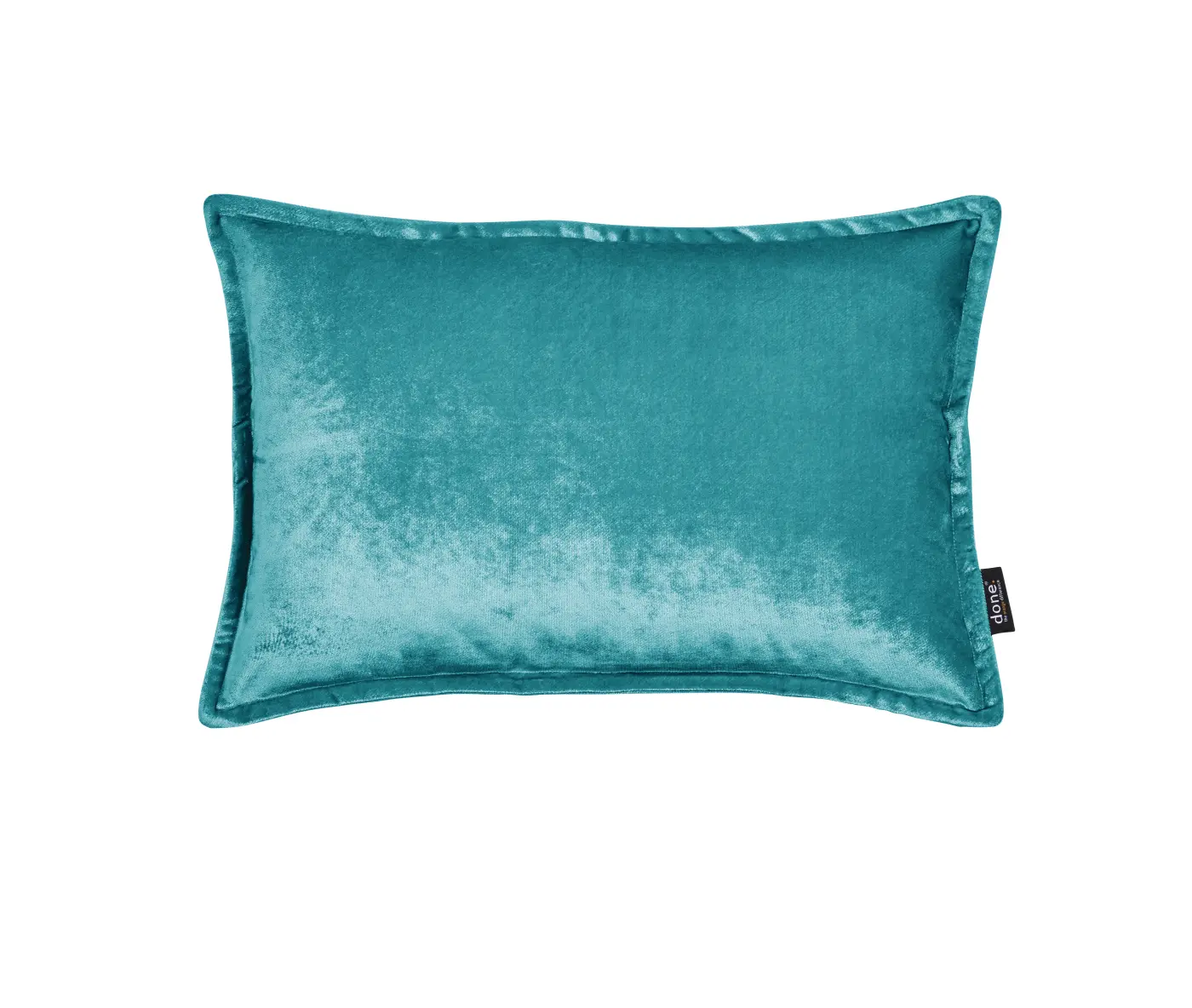 DONE. GLAM Kissenhülle Samt aqua 40 x 60 cm