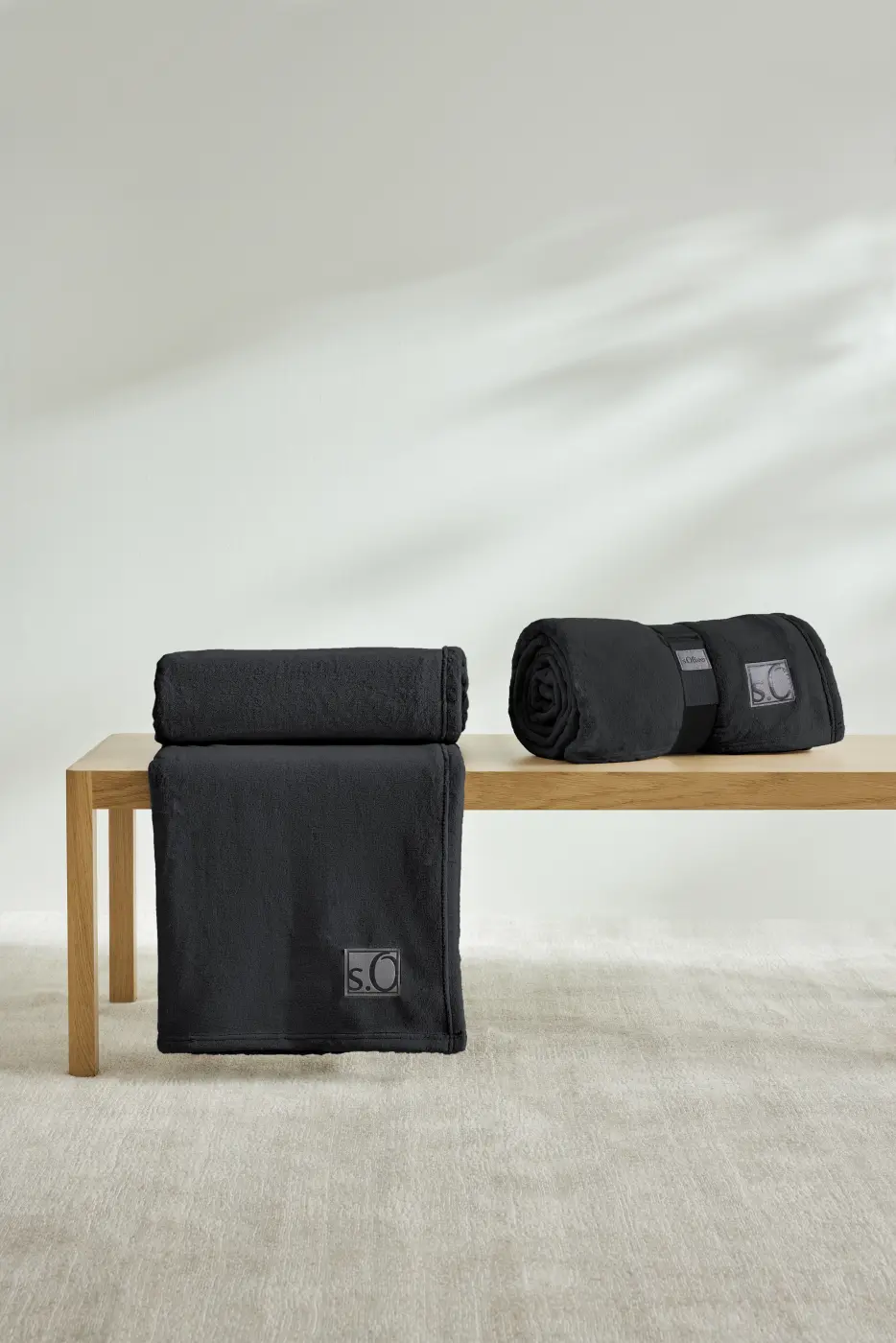s.Oliver Kuschelsoft Decke 150 x 200 cm anthrazit