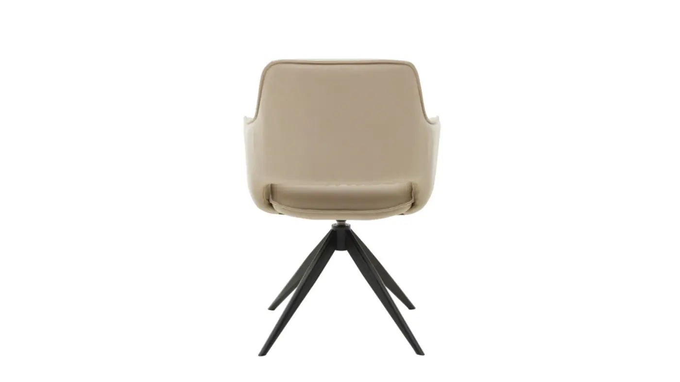 Interliving  Design-Schalensessel Serie 5124 creme/Eiche