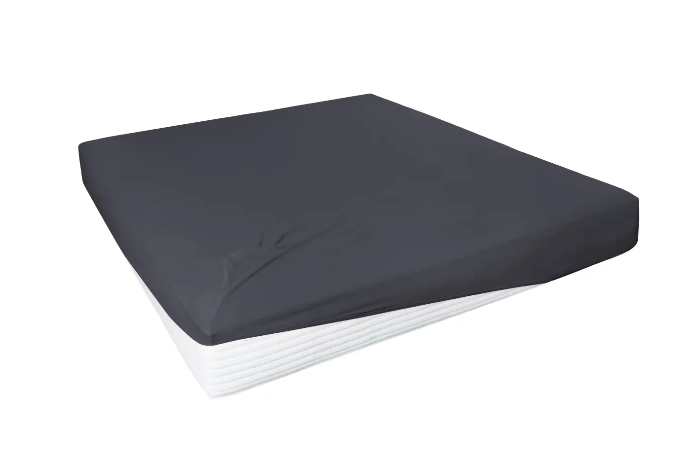 Hahn Elastan-Feinjersey-Spannbettuch  anthrazit 90-120 x 200-220cm