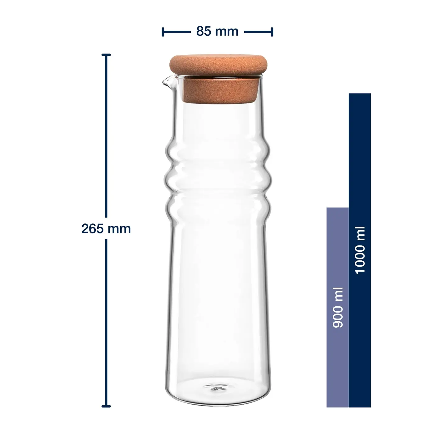 Leonardo Karaffe SOLE klar 900 ml 27,2 cm