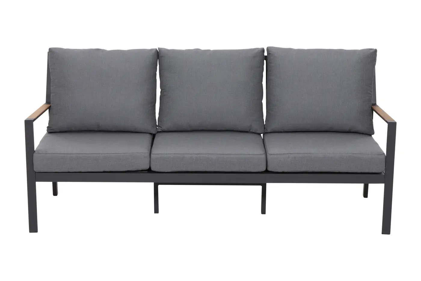 Siena Garden  Londra 3 er Lounge sofa jeans grau/anthrazit matt 193 cm breit