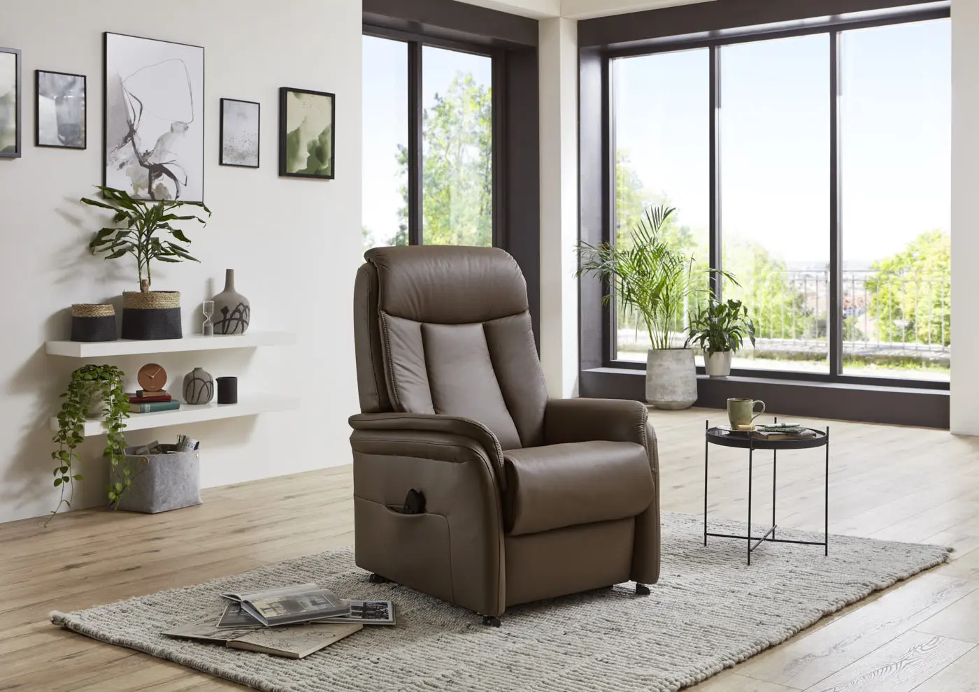 Hukla  Relaxsessel HU-RV19173 1 Motor/Aufstehhilfe mandel 