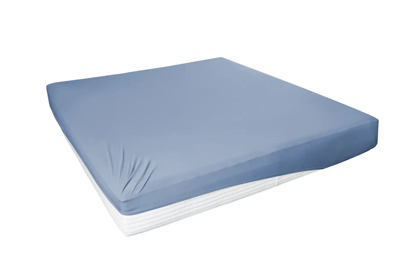 So!Wonderful Boxspring - Spannbetttuch blau 180 - 200 x 200 cm