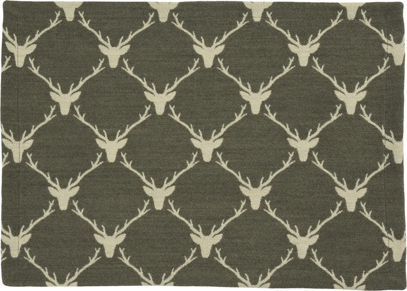 Sander Tischläufer Antlers khaki 40x150cm