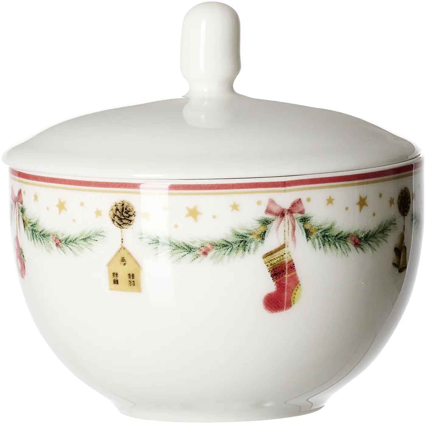 Ritzenhoff & Breker Zuckerdose Holly bunt mit Weihnachtsmotiven 