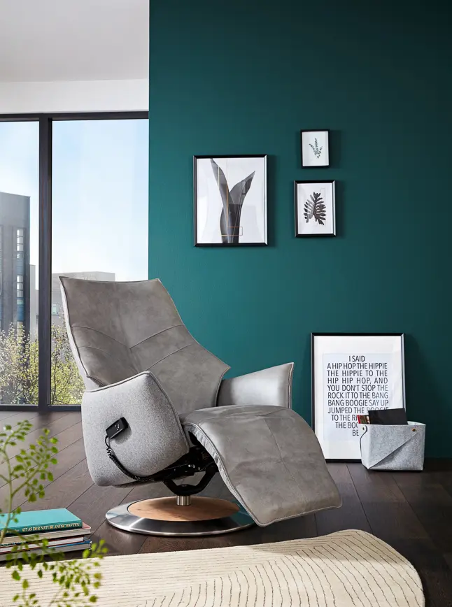 Himolla  Relaxsessel Serie Lounger 7911 Longlife Leder anthrazit manuell/1motorisch Herz-Waage