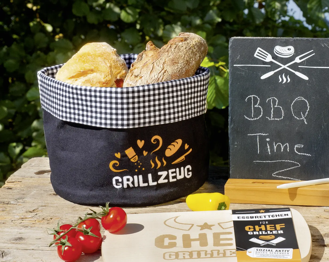 Gilde Handwerk Brotkorb "Grillzeug"