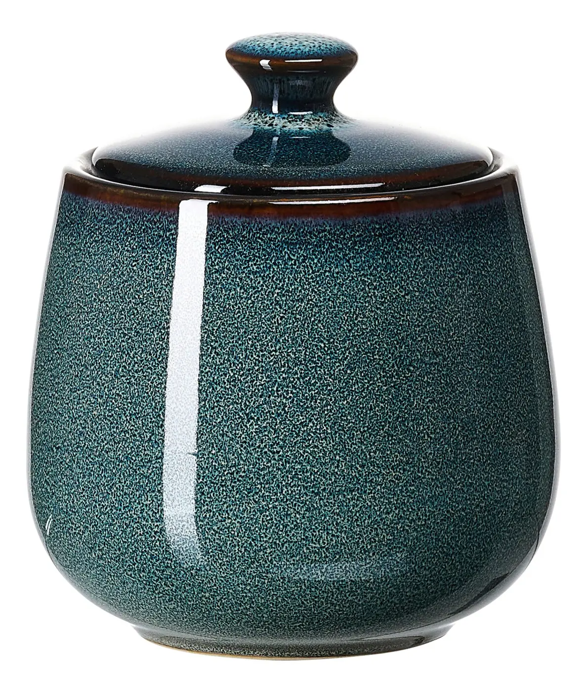 Ritzenhoff & Breker Zuckerdose Bali  blau|schwarz Ø 9 cm, Höhe 10 cm