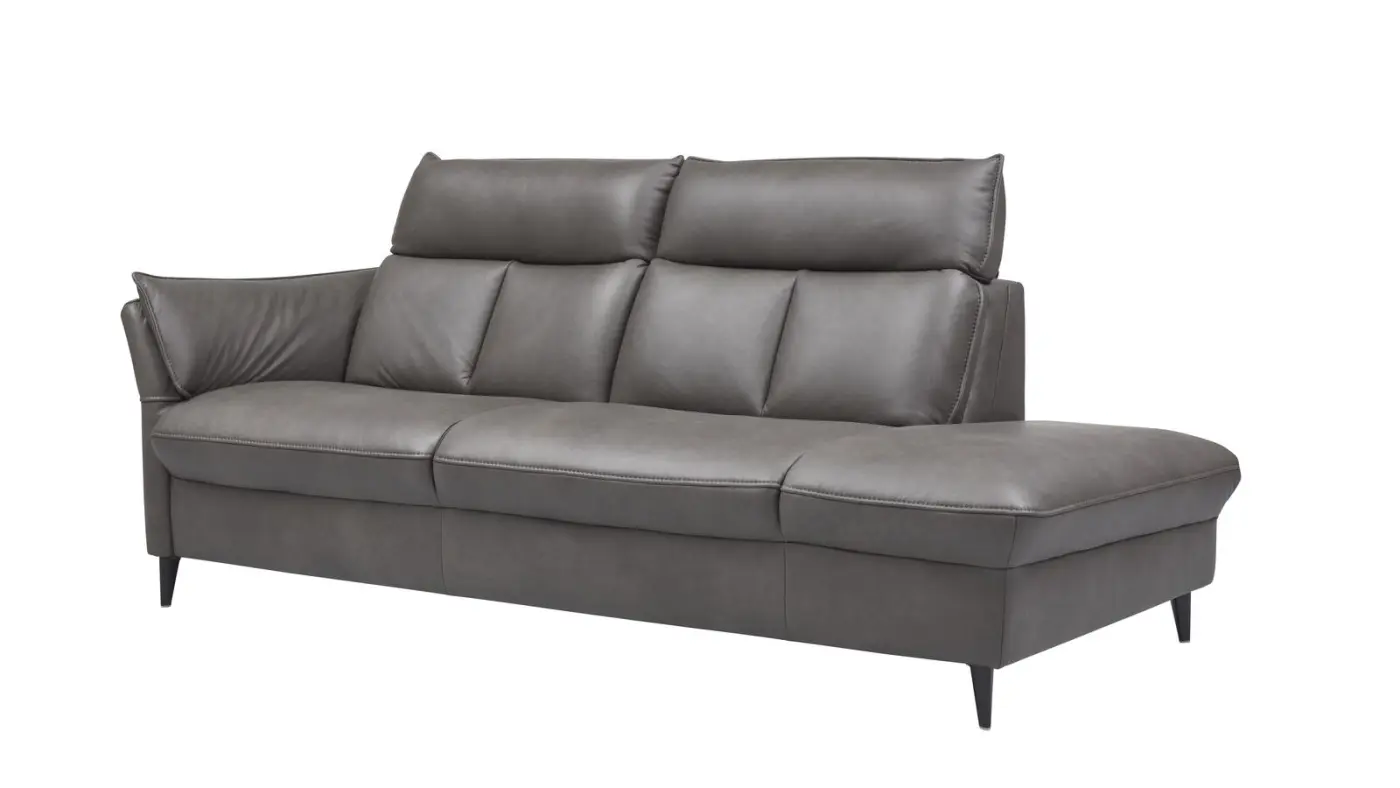 Interliving  Recamiere Serie 4058  Cloudy grey ca. 218 cm breit