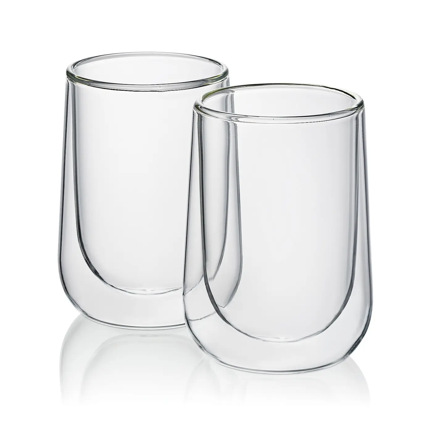 Kela Latte-Macchiatoglas Fontana Glas transparent 2er Set 12cm 8cmØ 250ml