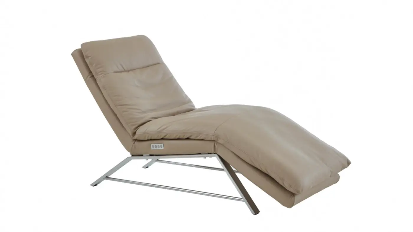 Willi Schillig Relaxliege mit Motor 47000 - daily dreams mit Motor Leder uni stone