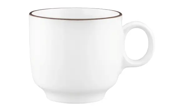 Seltmann Cappuccinoobertasse 0,30 l mit Henkel Sento Home Pure Lines Chocolate Brown