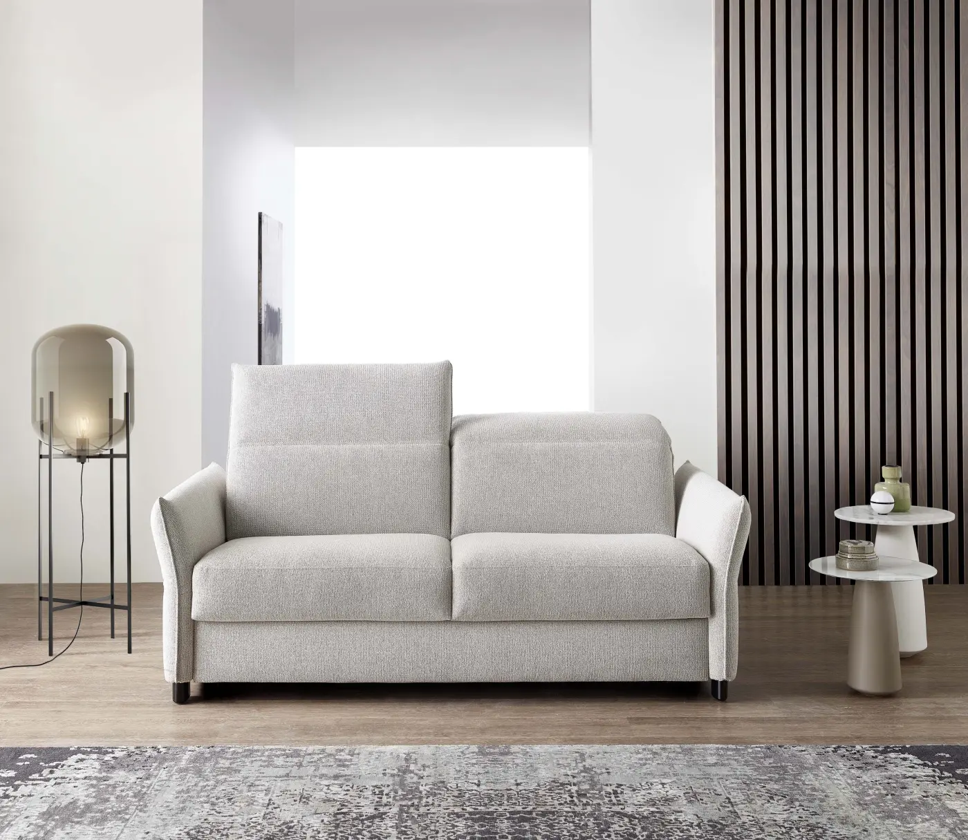 Bali  Faltbett-Sofa Florenz hellgrau ca. 188 cm breit
